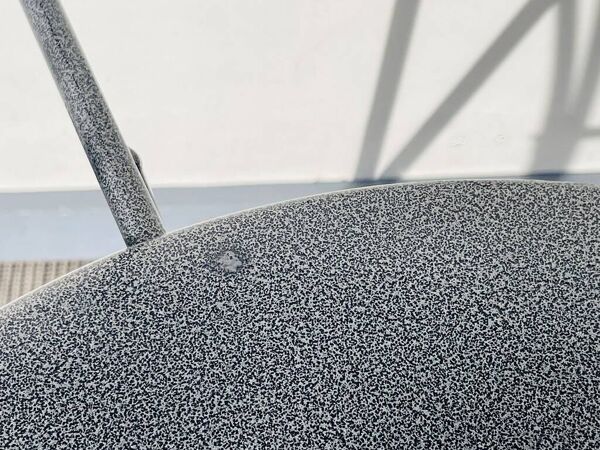 Paire de chaises ' Lune d'Argent ' Pascal Mourgue - Fermob. Vintage 80s