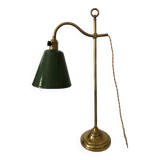 Old desk lamp, brass workshop