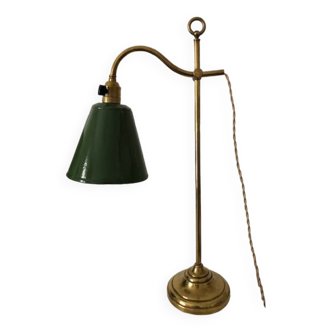 Old desk lamp, brass workshop