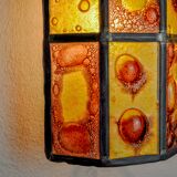 Pair of brutalist sconces by Felipe Derflingher for Feders, blown glass, 1960, Mexico