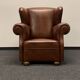 Vintage chesterfield style wingback armchair
