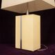 Tommaso Barbi Italian Rationalist Parchment and Metal Geometric Table Lamp