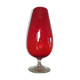Italy 60s 70s red glass vase