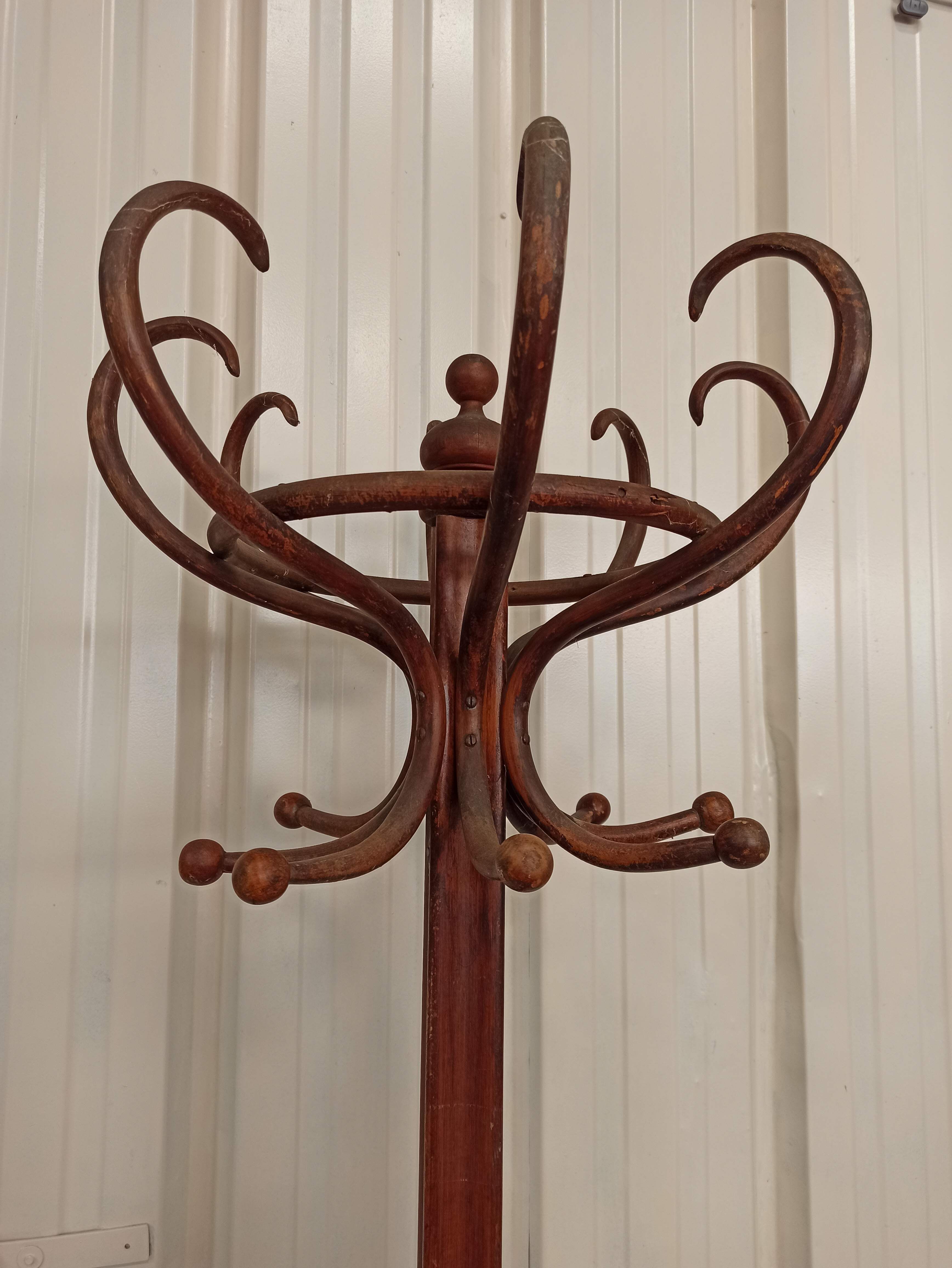 Porte-manteau perroquet en bois courbé Fischel par Alexander porte manteau patère