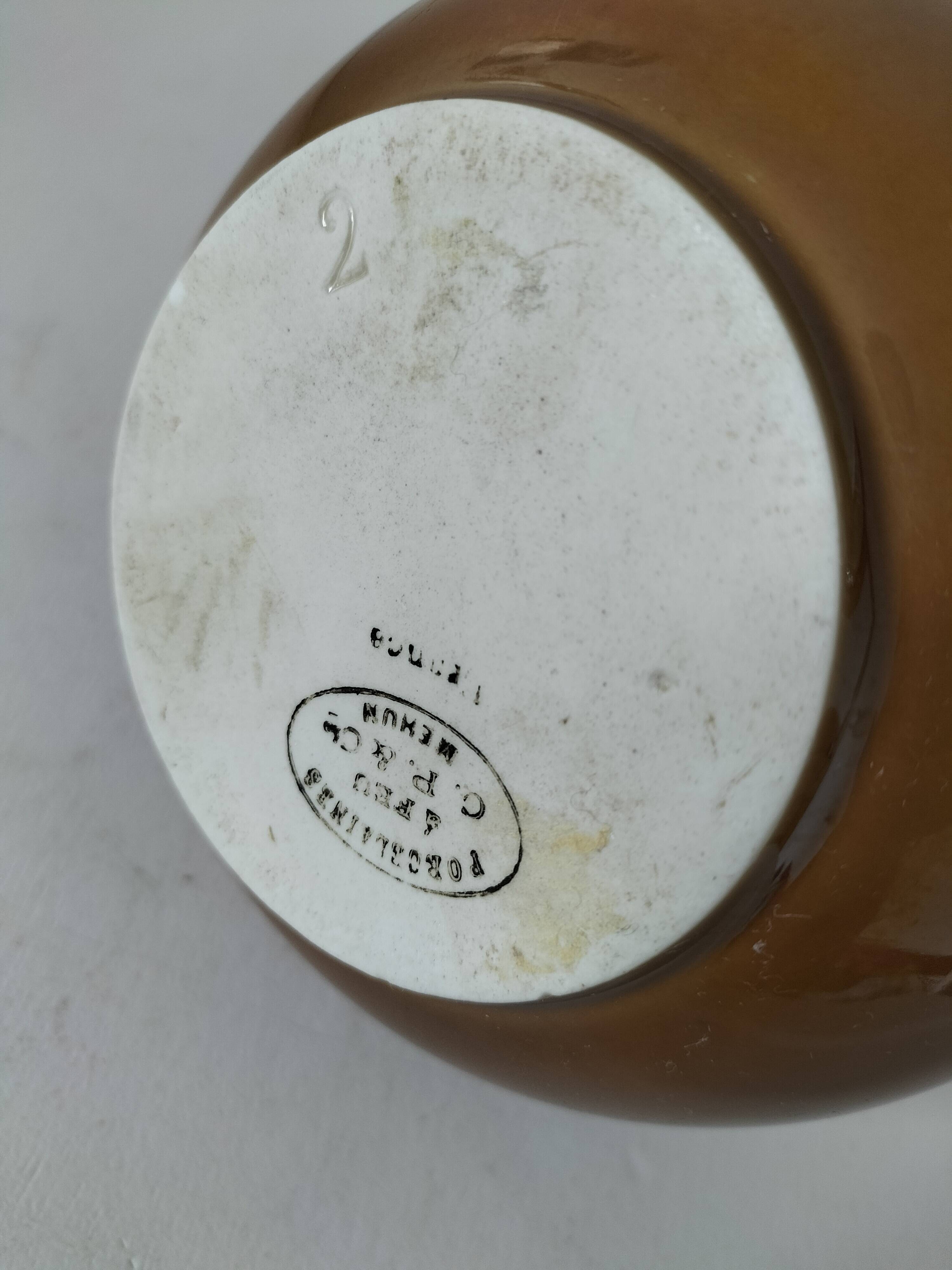 C.P. & Cie Pillivuyt Mehun porcelain carafe - circa 1900