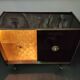 Meuble bar vintage 1950 sur roulettes