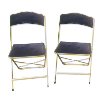 Pair of folding chairs