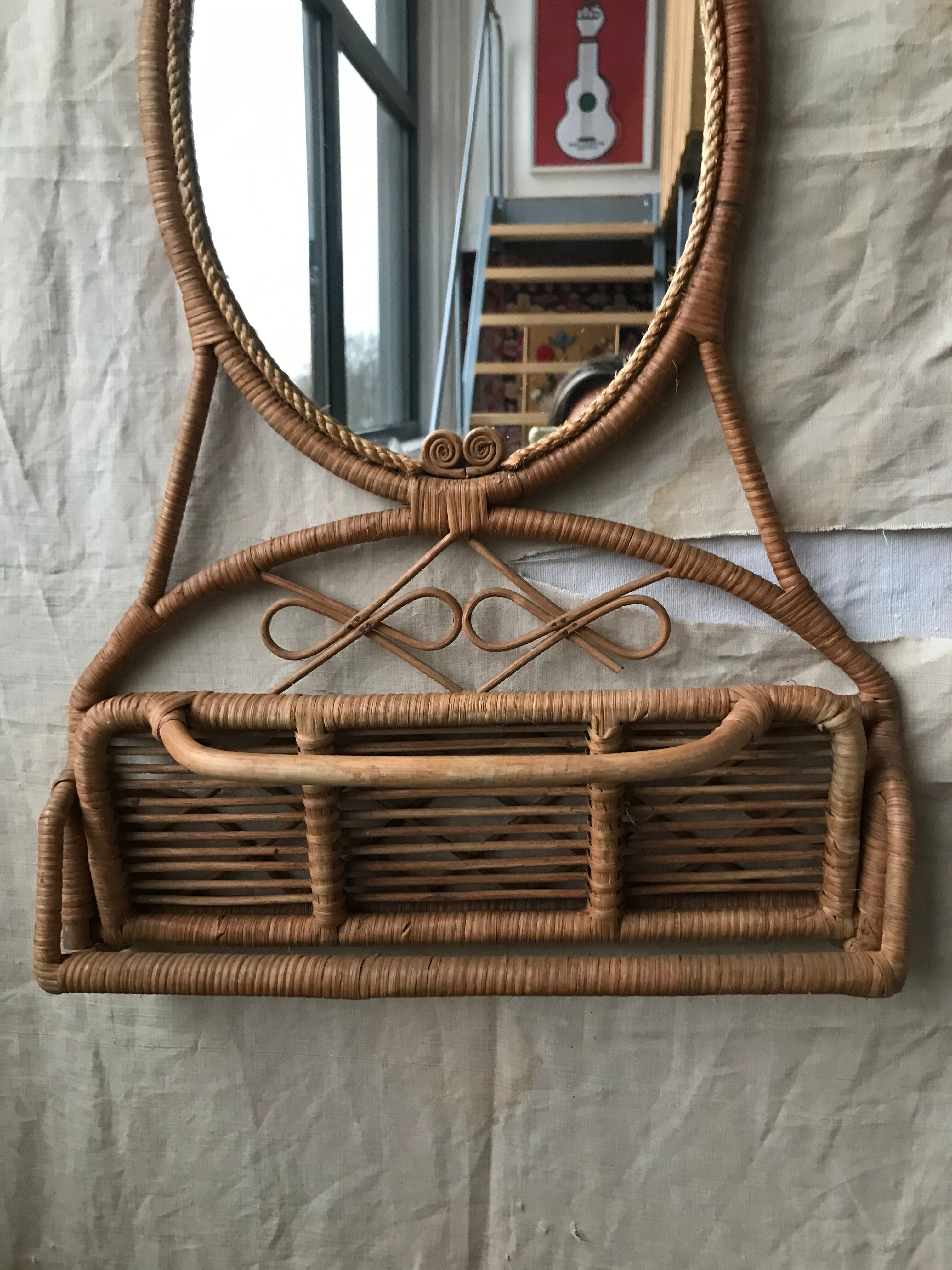 Vintage mirror-shelf  46x70cm