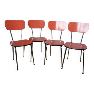 Chairs in formica and chrome metal