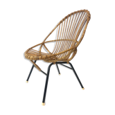 Van Rohe Noordwolde rattan chair 1960