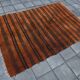 Vintage Moroccan Wool Rug, Minimalist Striped Berber Rug, 146x220