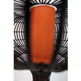 Lampadaire champignon rotin vintage