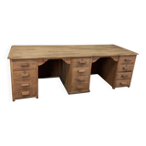 Double oak desk