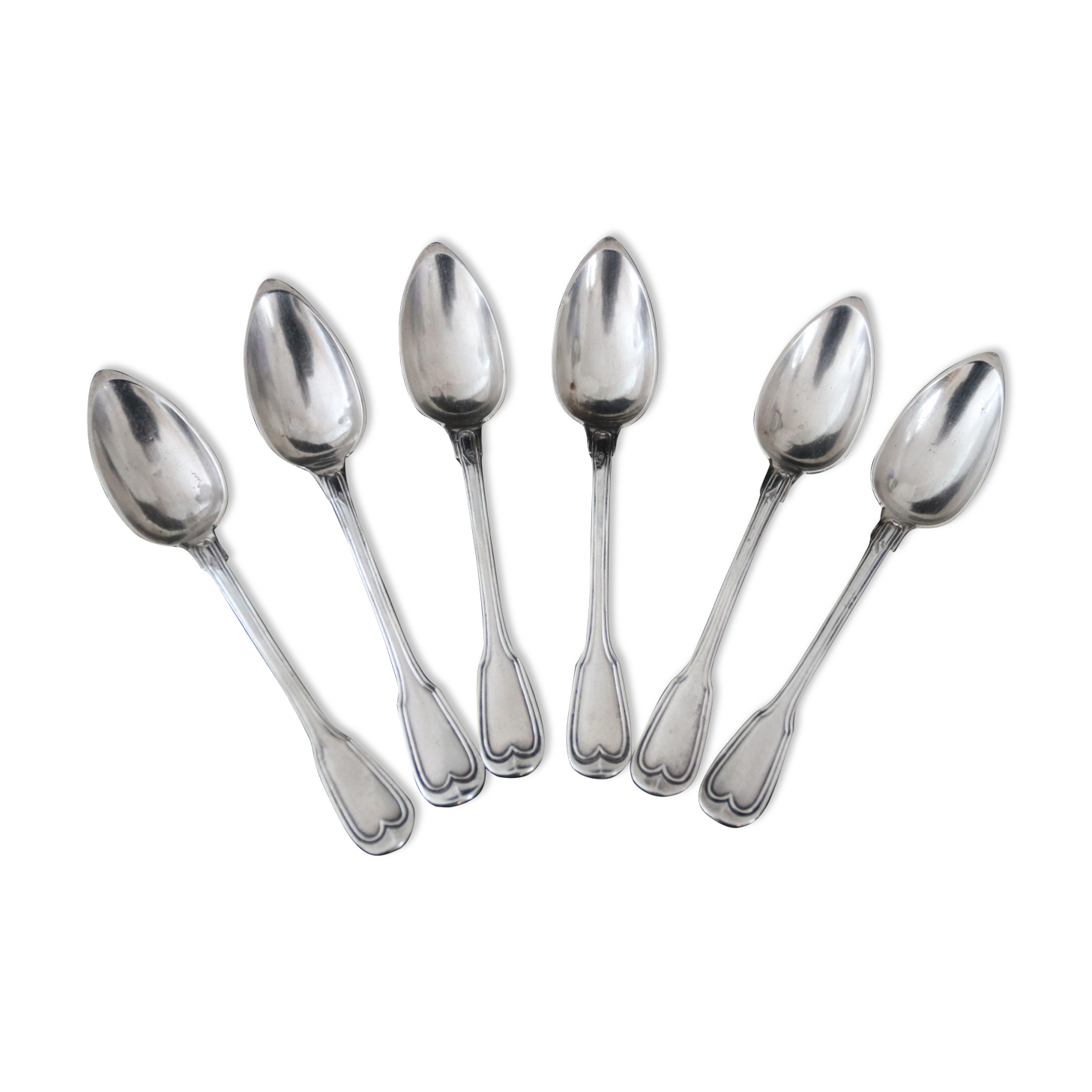 Lot of 6 small silver spoons