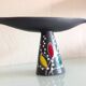 Chandelier in anthracite cermal style Scandinavian / vintage 50-60s