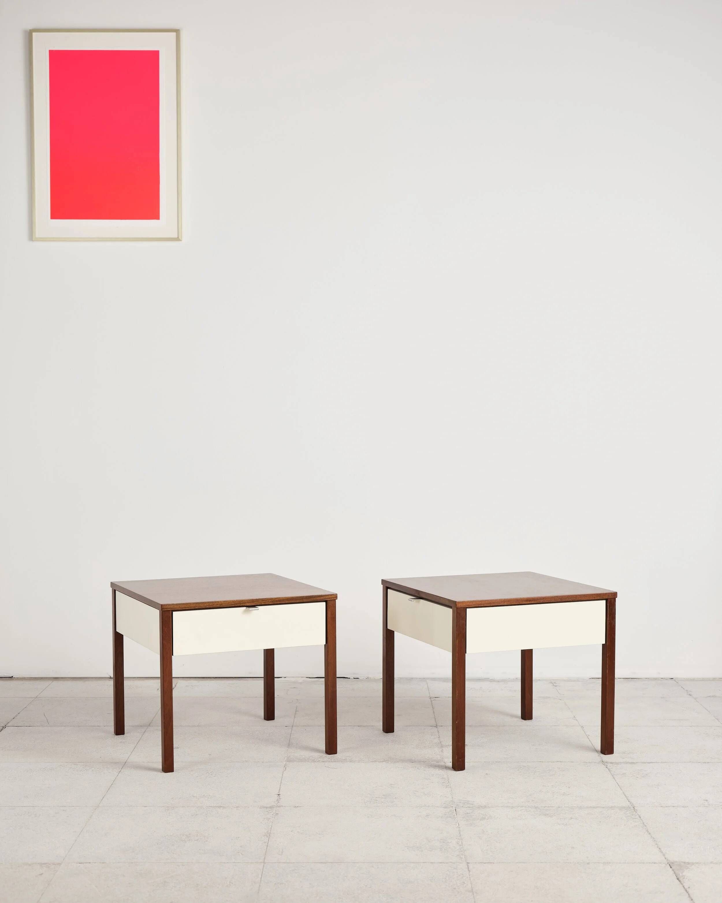 Pair of bedside tables by Florence Knoll, United States, 1960s