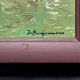 Pair of post-impressionist paintings signed BERJONNEAU, oil on cardboard.