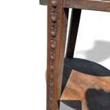 Table d'appoint ancienne en bois sculpté