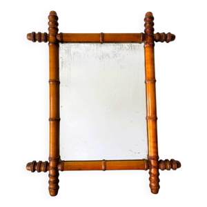 Miroir vintage en bois - imitant