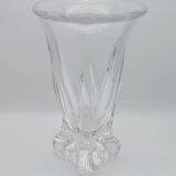 Large Pressed-Moulded Glass Vase "Swan" - Art Deco Style