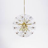 Gigantic brass star-shaped chandelier by Emil Stejnar, Austria, 1960s.