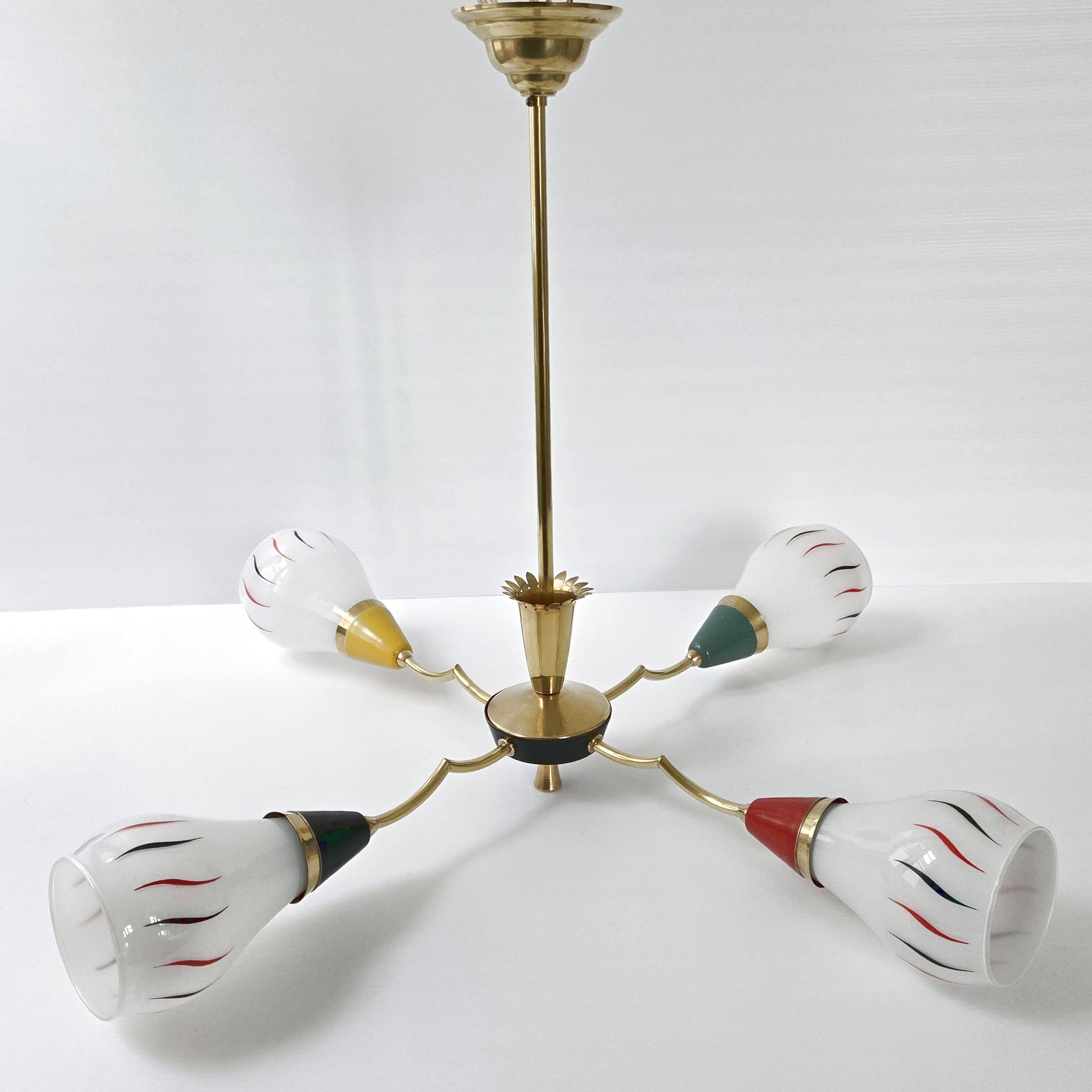 Vintage 1950 rockabilly chandelier