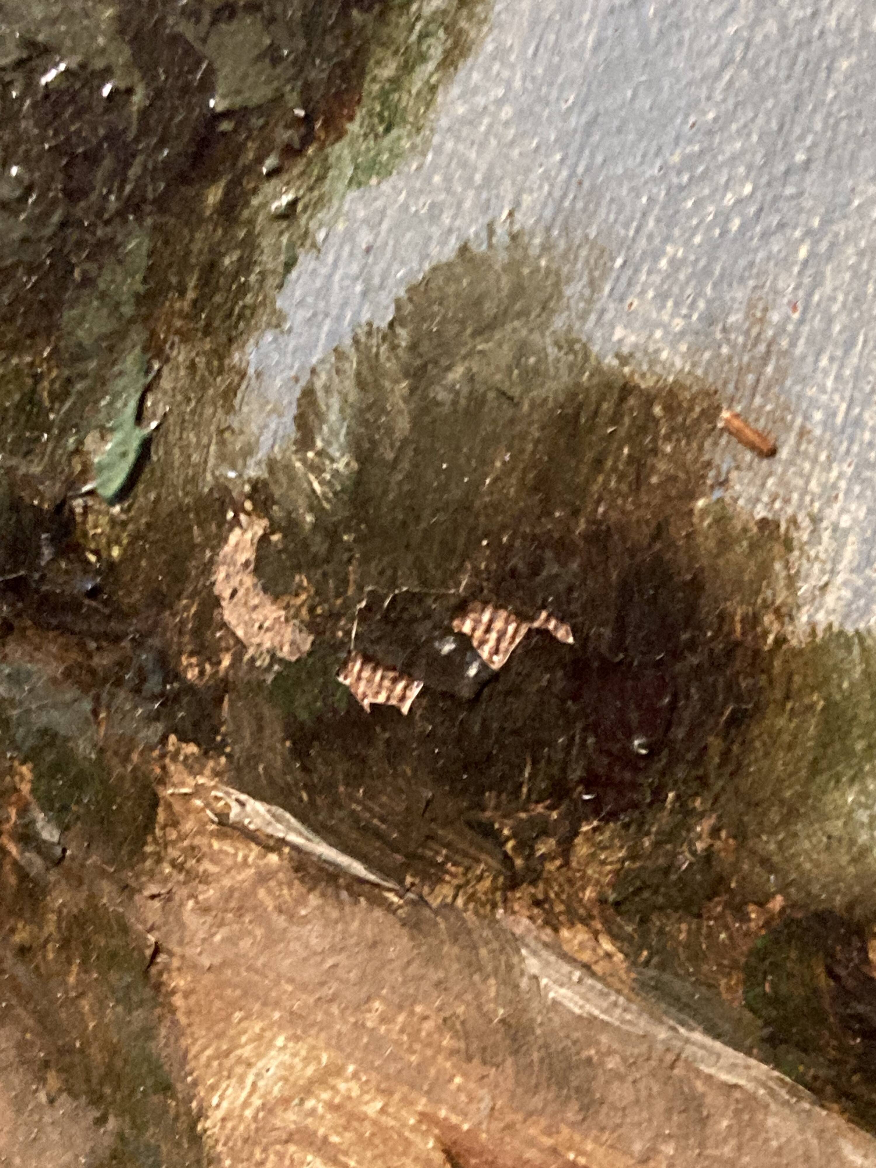 Peter baumgartner (1834-1911), seaside landscape, oil on canvas