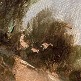 Peter baumgartner (1834-1911), seaside landscape, oil on canvas