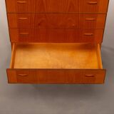 Danish Design High Teak Chest of Drawers, 1960s