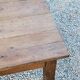 Oak farmhouse coffee table with spindle legs and one drawer, late 19th century