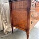 Louis XVI style chest of drawers in elm burl