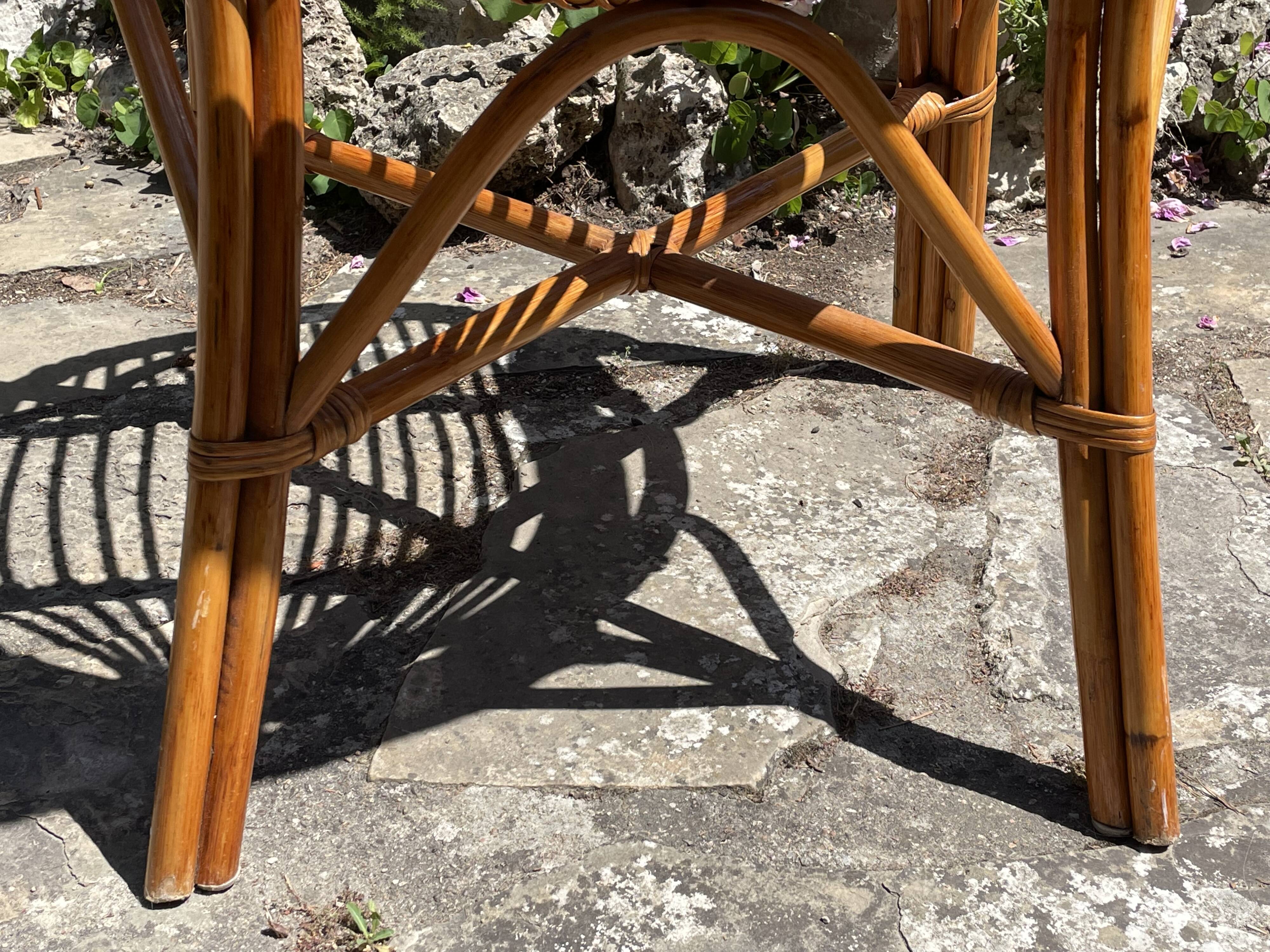 Vintage rattan armchair