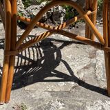 Vintage rattan armchair