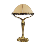 Bronze art nouveau lamp