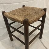 Vintage straw stool