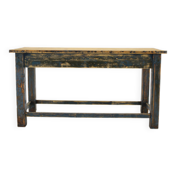 Table en Bois de Pin Patiné des Années 1950, Tchécoslovaquie