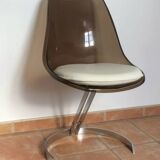 Euro Steel Furniture belgium table and 4 chairs set 1970