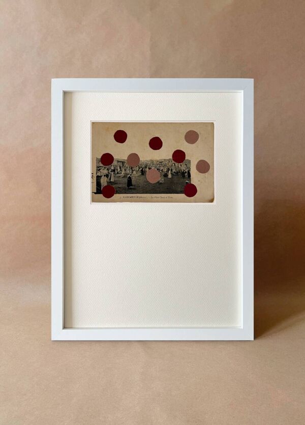 Jaama Alfna - Collage sur carte postale