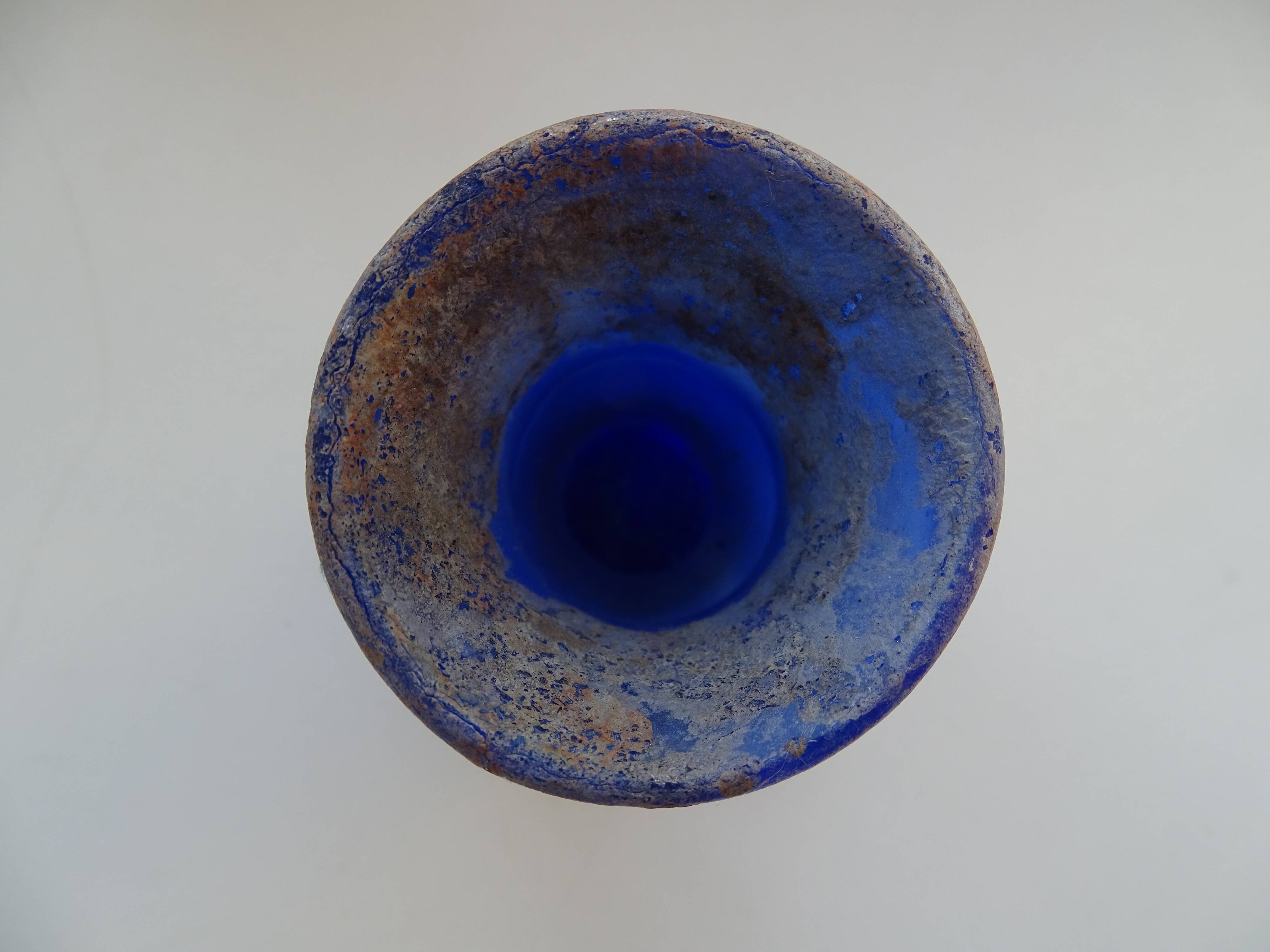 Miniature vase Scavo Seguso Vetri d'Arte iridescent glass Murano 1950