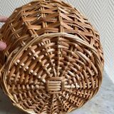 Small wicker basket sculpture