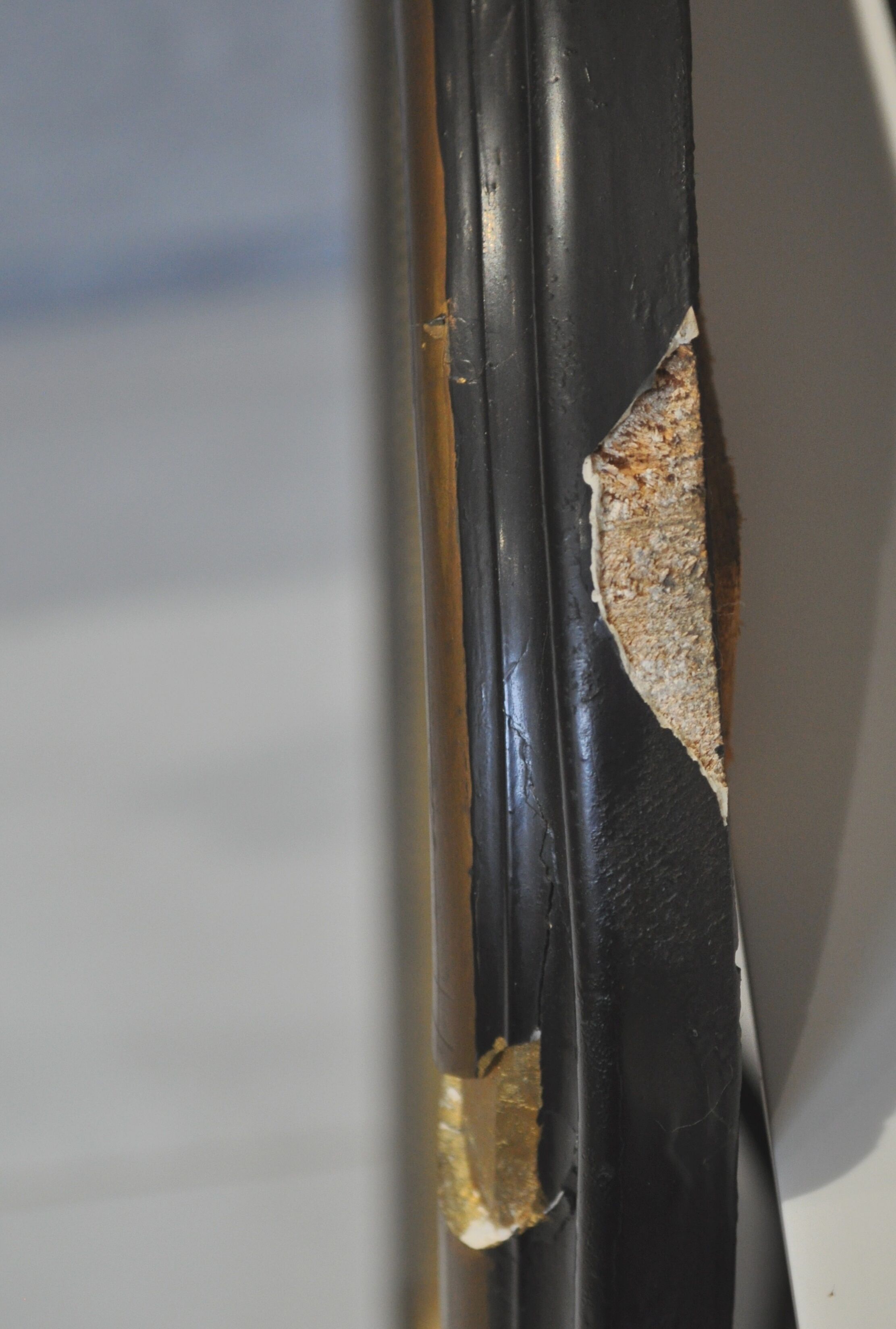 Black and gold Louis-Philippe mirror