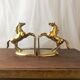 Goldeneye brass décor horses