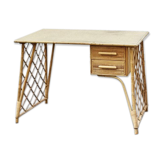 Rattan desk
