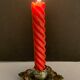 Bronze candlestick and napoleon III partitioned enamels