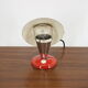 1930s Bauhaus Red Small Table Lamp, Czechoslovakia