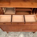 Danish library and its teak secretary 1960 by Johannes Sorth