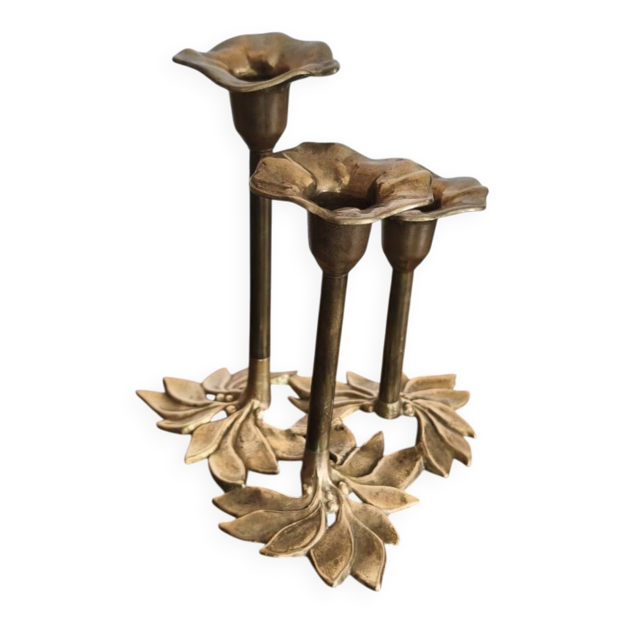 Brass candlestick.