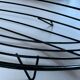 Basket in black lacquered metal "fish"