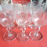 6 verres anciens graves