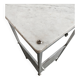 Secessionist furniture in marble and nickel-plated brass